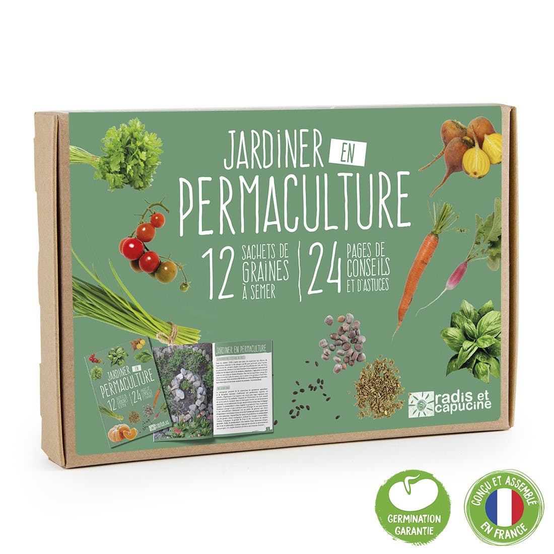 Coffret de graines "jardiner en permaculture" 12 variétés