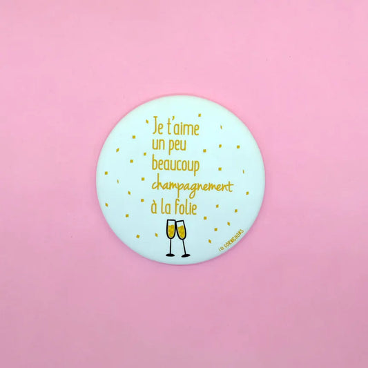 Magnet décapsuleur je t'aime champagnement